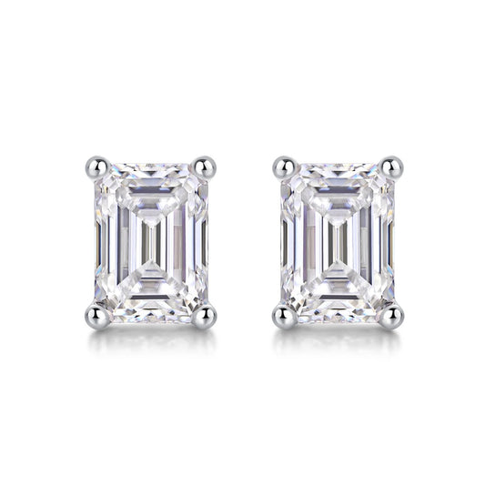 High-Quality Moissanite Diamond Earrings - Fine 925 Sterling Silver