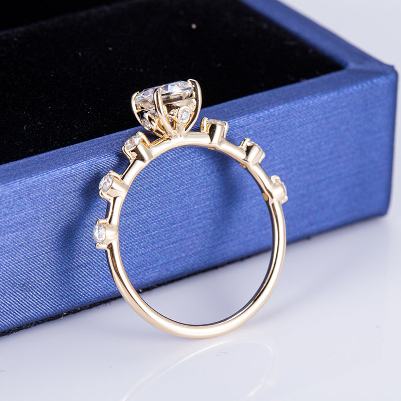 18k Yellow Gold Lab Diamond Solitaire Ring